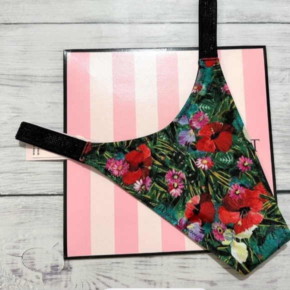 V.S(2pc)Swim Shine Strap Tee Push Up - Brazilian Set (Tropical)-34A - XS - Picture 8 of 10